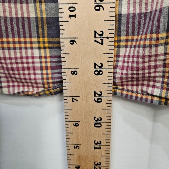 Denim and Supply Ralph Lauren Plaid Boyfriend Long Sleeve Button Up Shirt Medium - Picture 6 of 6